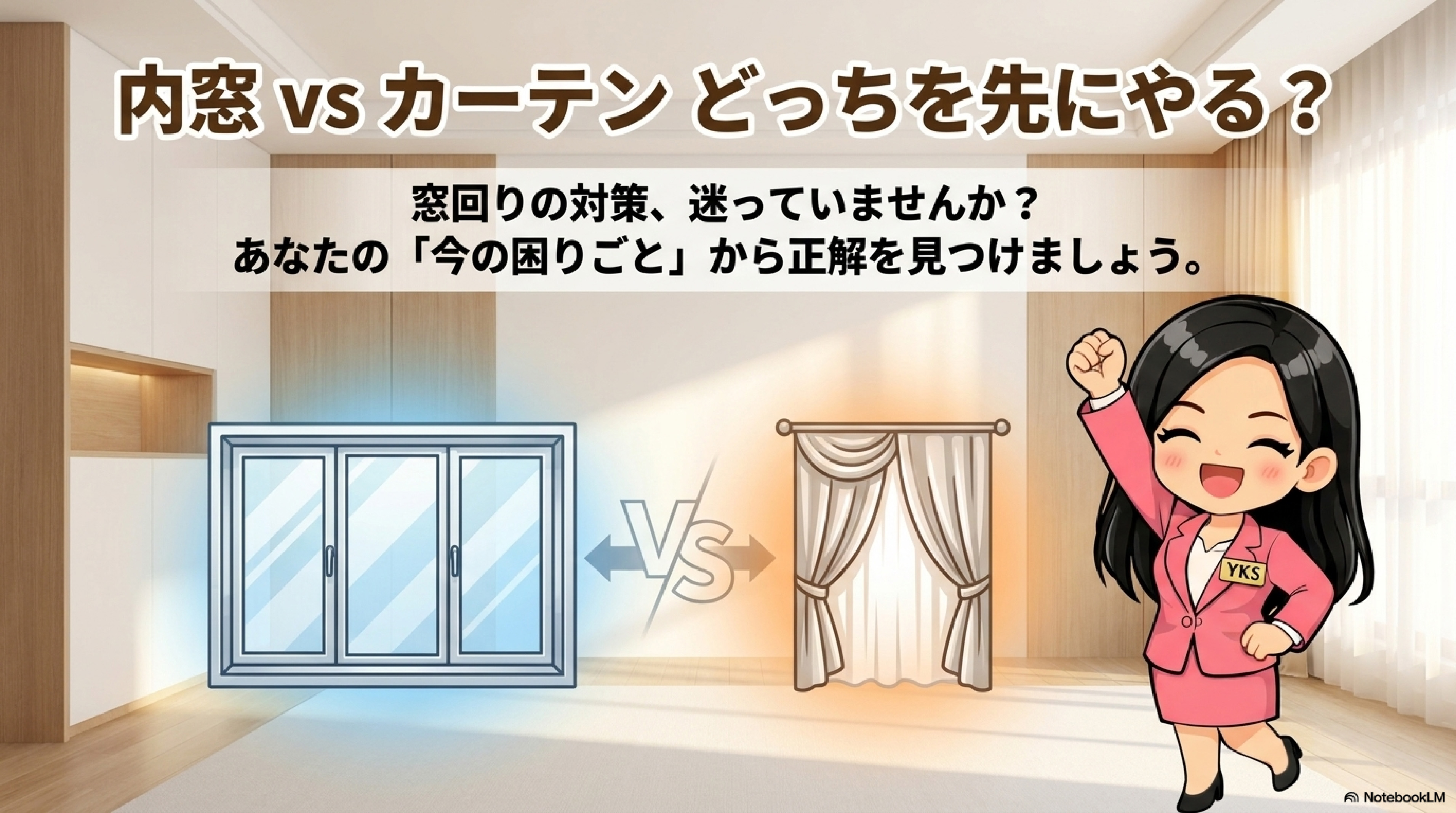 内窓VSカーテン