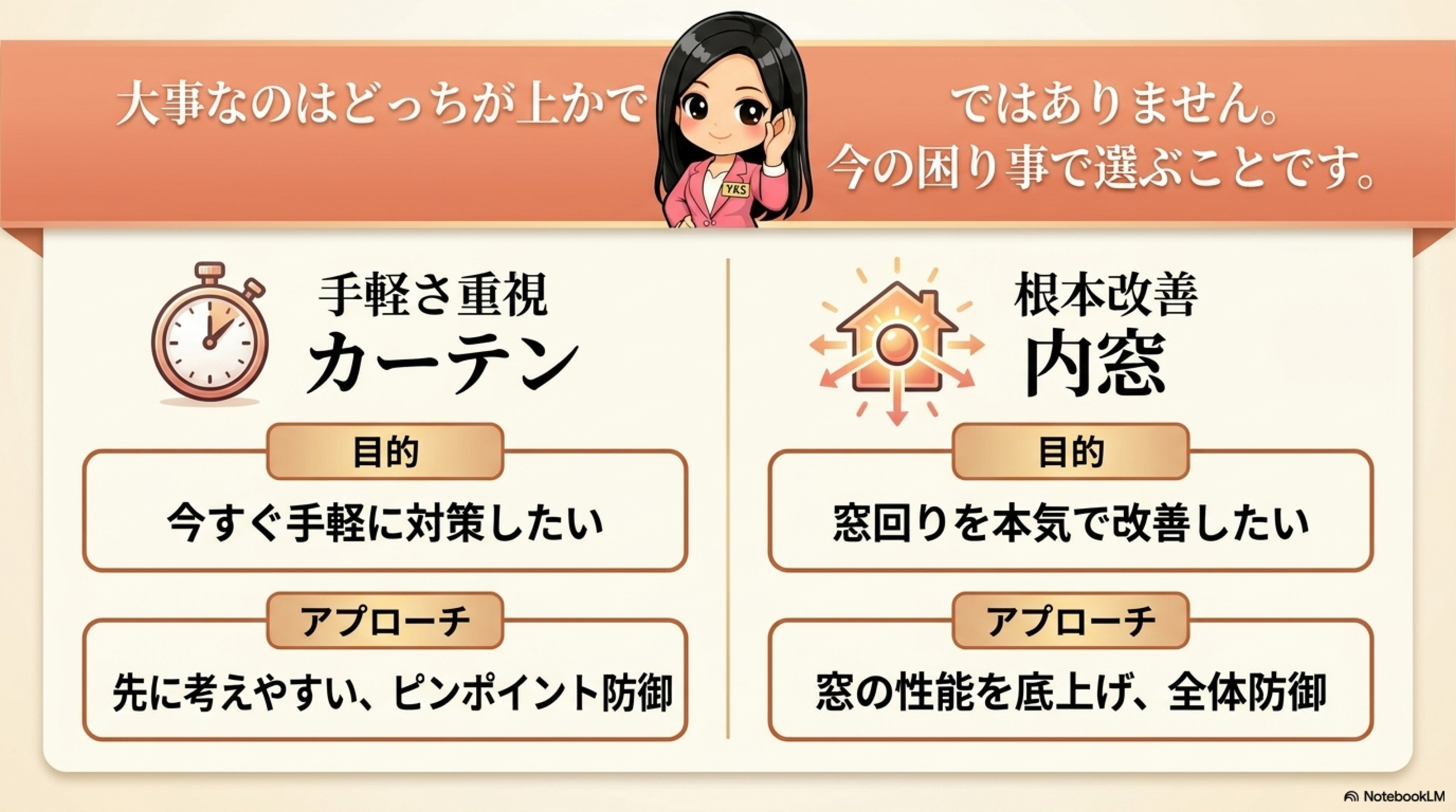 内窓VSカーテン